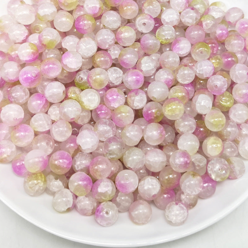 Wholesale 50PCS Glass Cracked Crystal Beads